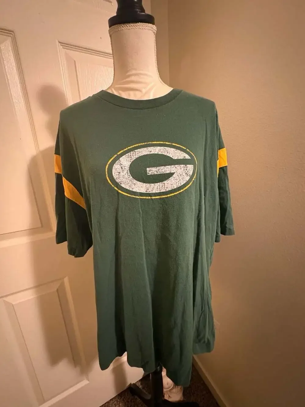 Vintage NFL Green Bay Packers Team Apparel Screen Print T-Shirt Men's XL